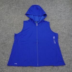 Ralph‎ Lauren Jacket Womens XXL Sleeveless Hoodie Blue Activewear Top B